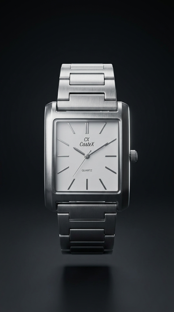 Tenmax Quartz 553 (Classic Steel Analog) — Buy online at Dark Vault Bangladesh